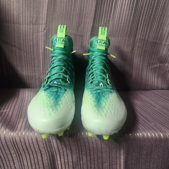 Under Armour Spotlight Lux MC 2.0 Footballs Cleats Mens 12 Green/White 3025082 - Picture 7 of 7